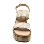 Softwaves sandaal beige leder 8.96.14